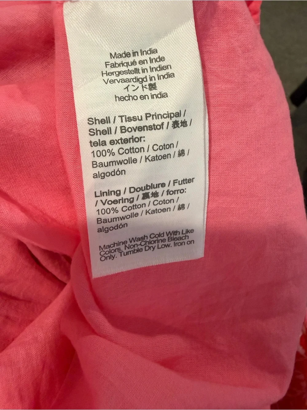 J. Crew Pink and Red Floral Tiered Midi Dress 100 % cotton